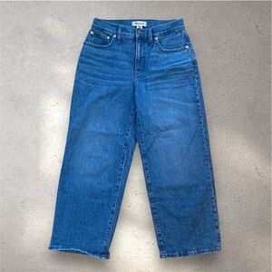 Madewell Wide-Leg Perfect Vintage Crop Denim Jeans Size 27